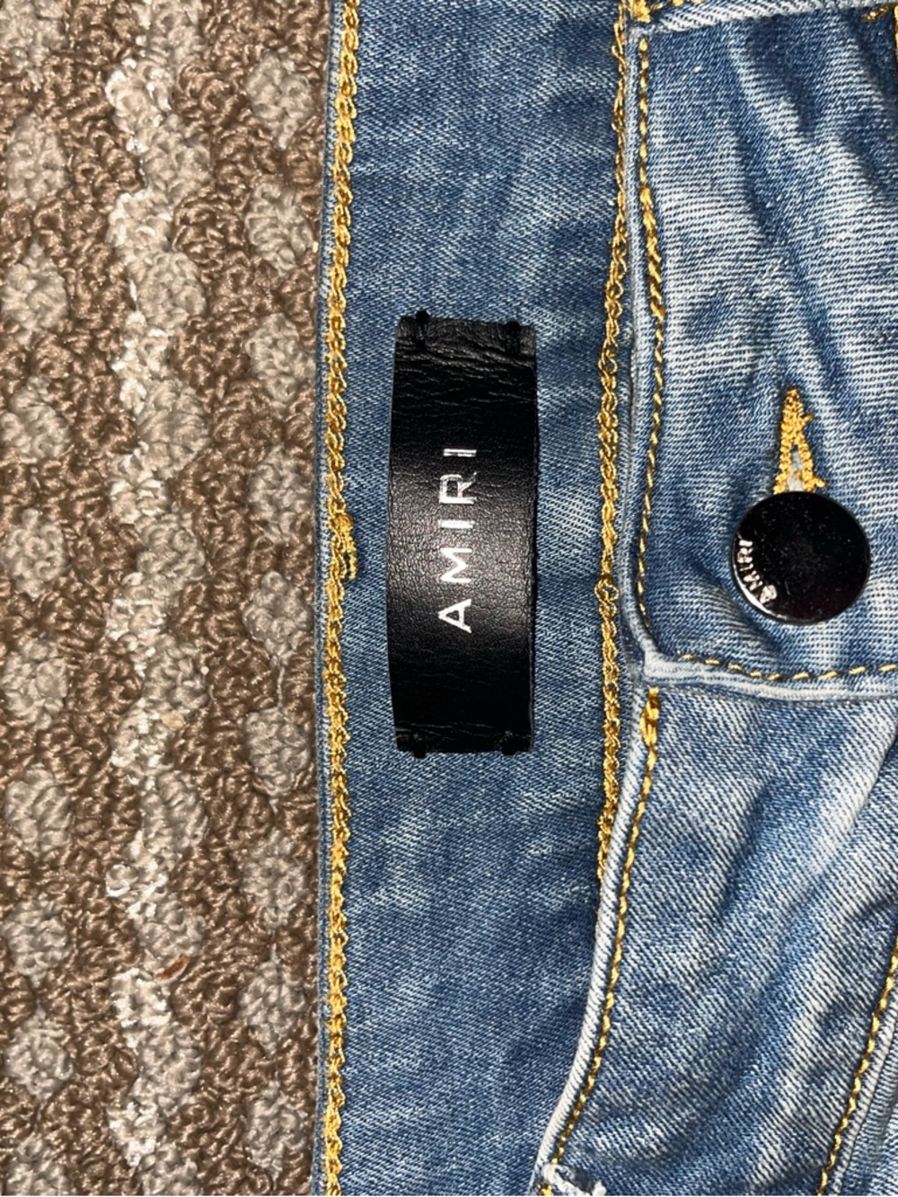 Amiri Star Patch Jeans Size 34 - Picture 2 of 3
